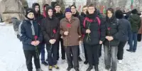 ГИМНАЗИСТЫ ПРИНЯЛИ УЧАСТИЕ В МИТИНГЕ, ПОСВЯЩЕННОМ 36-Й ГОДОВЩИНЕ ВЫВОДА СОВЕТСКИХ ВОЙСК ИЗ АФГАНИСТАНА